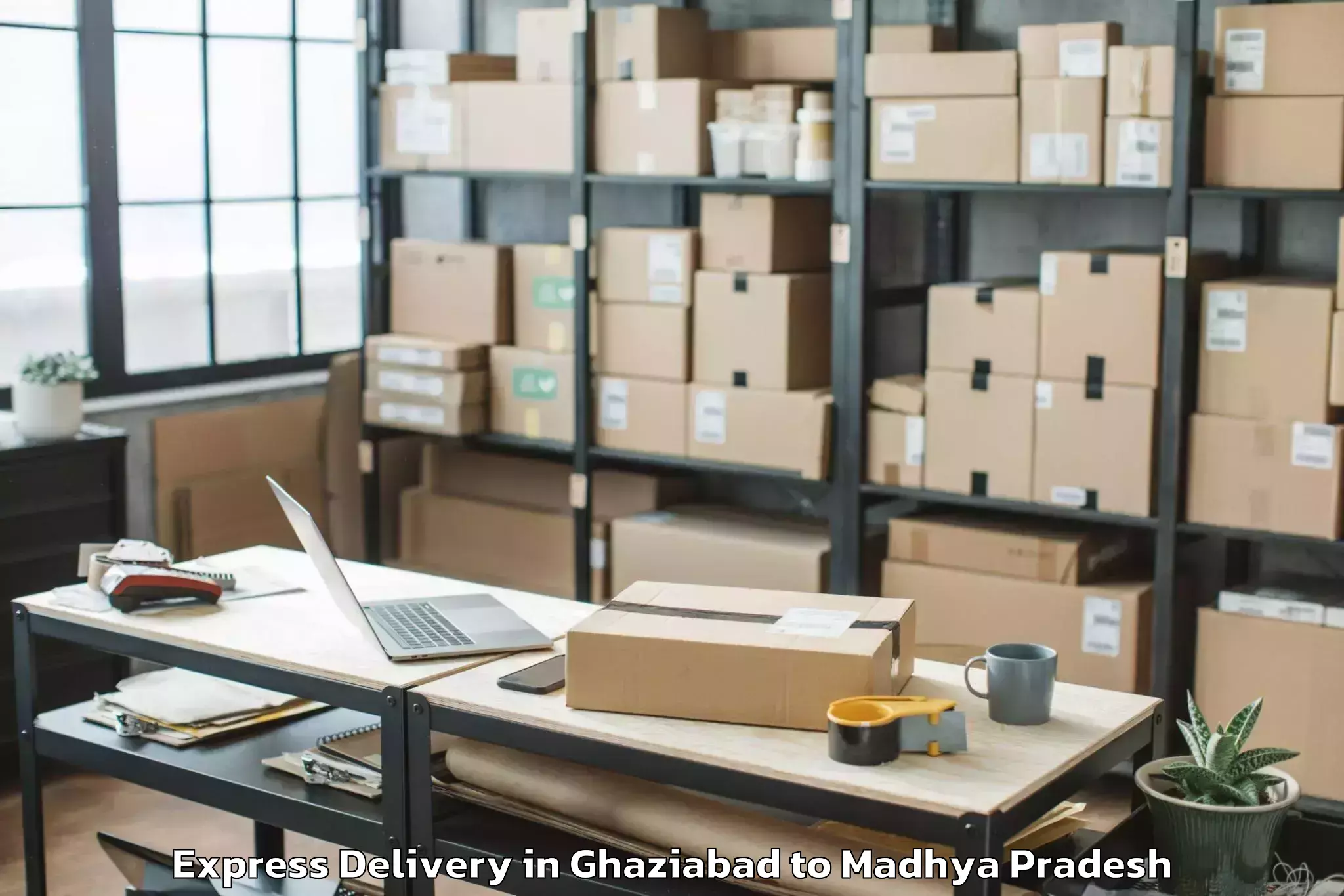 Book Ghaziabad to Madhyanchal Professional Unive Express Delivery Online